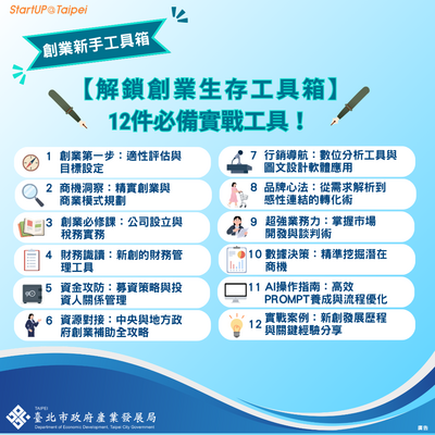 2026年台北市創業服務辦公室創業入門課程-7/3圖片(另開新視窗)